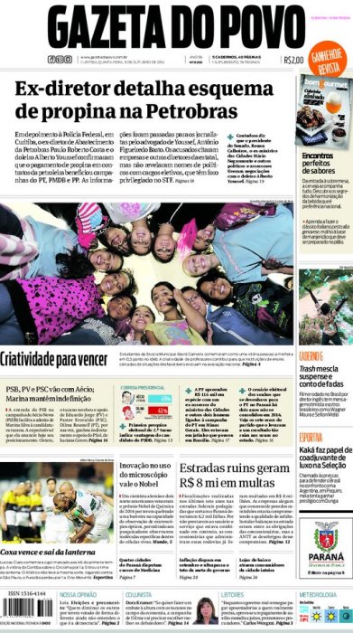 Reportagem na Gazeta do Povo