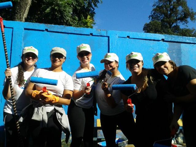 Mutirão da Pintura na Escola Jardim Santos Andrade