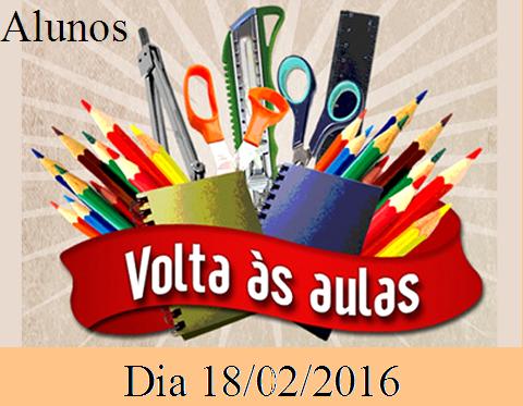 Retorno dos alunos.