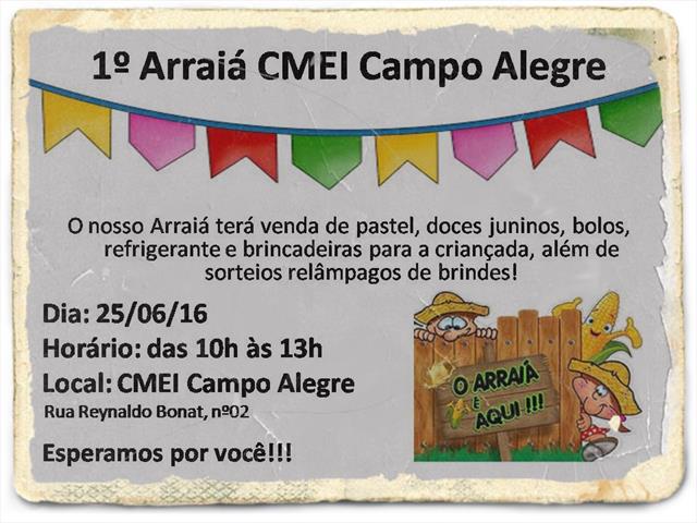 1º Arraiá CMEI Campo Alegre