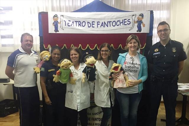 Teatro de Fantoches da Guarda Municipal contra o trabalho infantil e prevenção a pedofilia