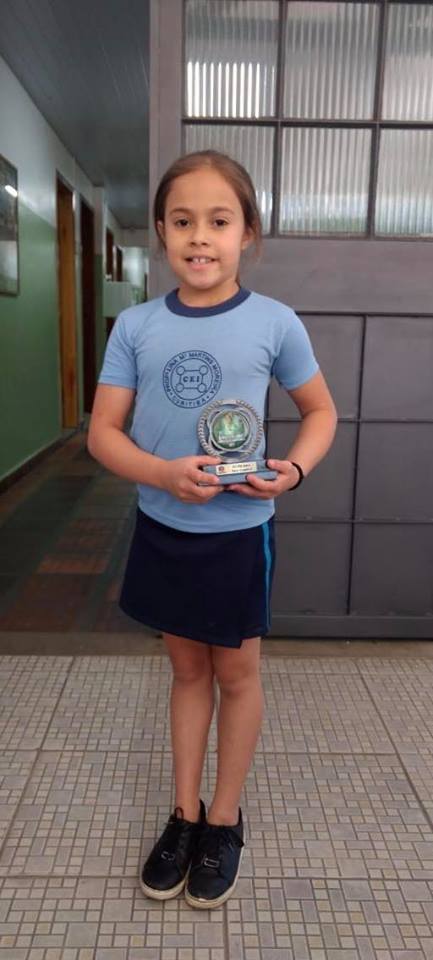 Sophie Caroline Moreira Cunha, 2º Lugar na Copa Escolar de Ginastica Artística, categoria 7/8 anos!