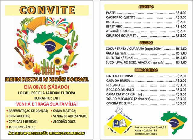 Convite festa 2019