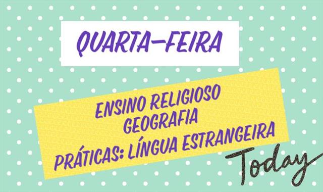 VIDEOAULAS - QUARTA-FEIRA