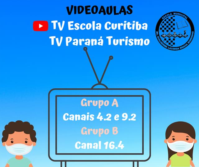 Videoaulas ofertadas na TV Paraná Turismo e no can