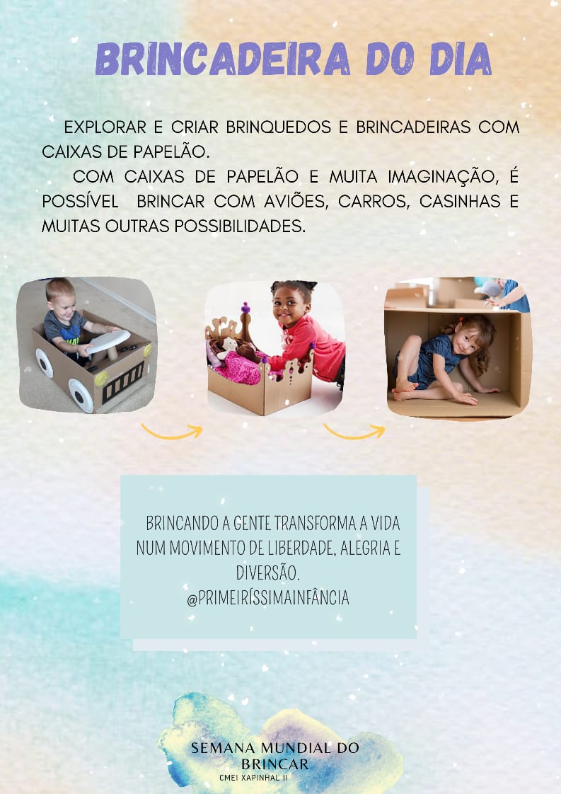 Semana Mundial do Brincar!