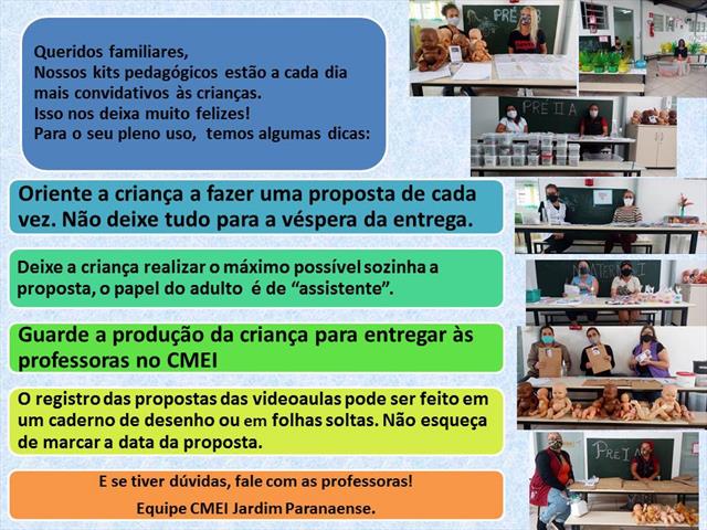 ENTREGA DOS KITS PEDAGÓGICOS 16 DE ABRIL