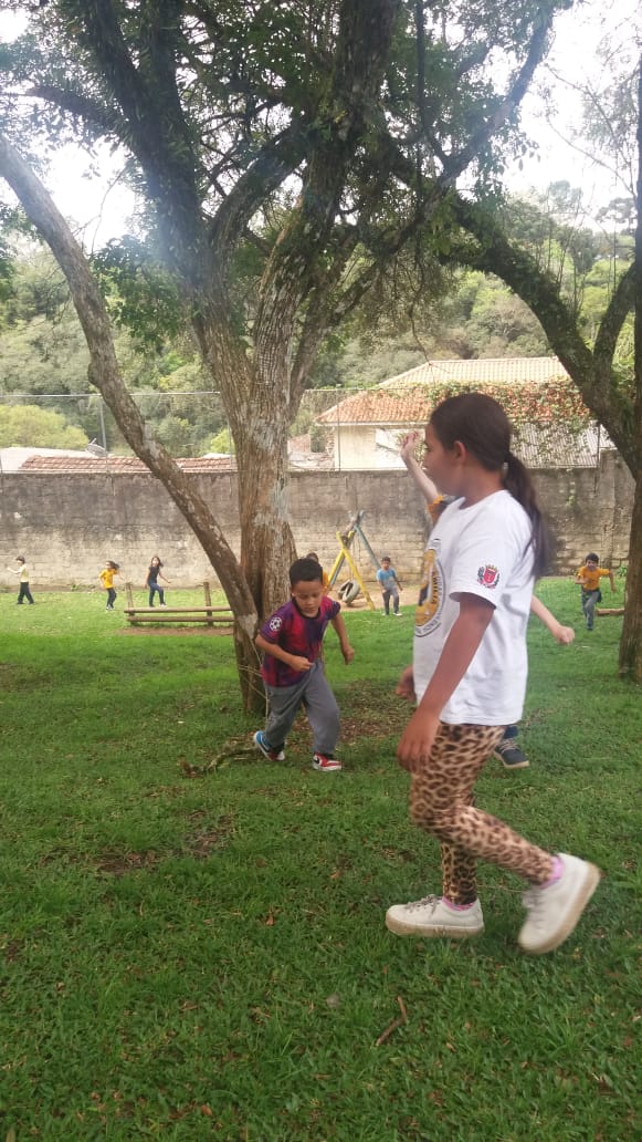 Os estudantes foram à caça