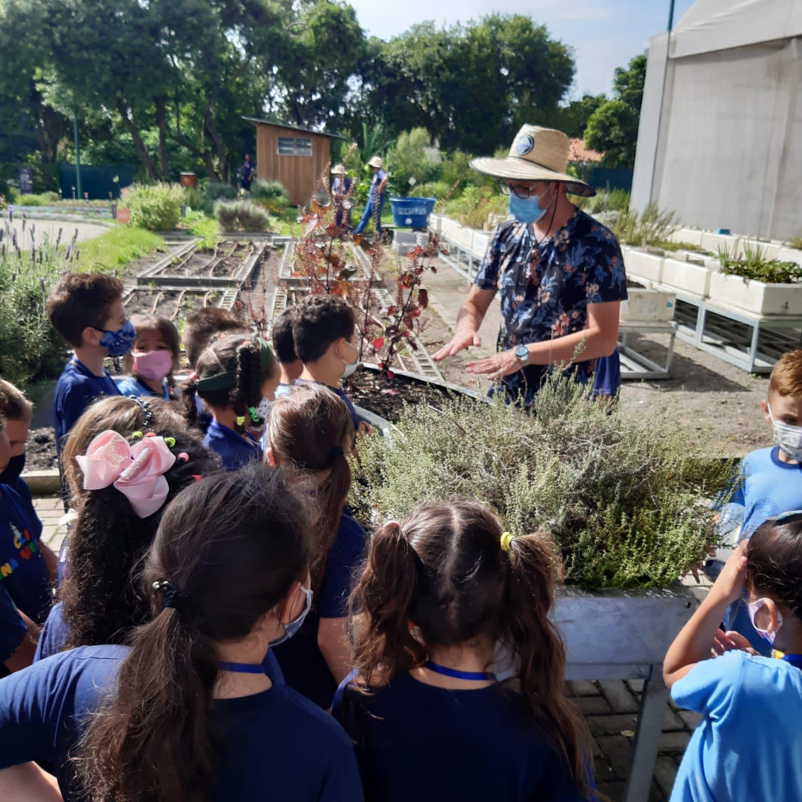 Aula de campo na Fazenda Urbana de Curitiba