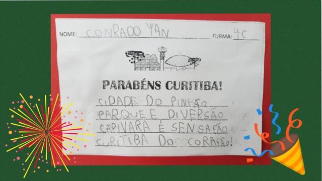 PARABÉNS CURITIBA! 329 ANOS