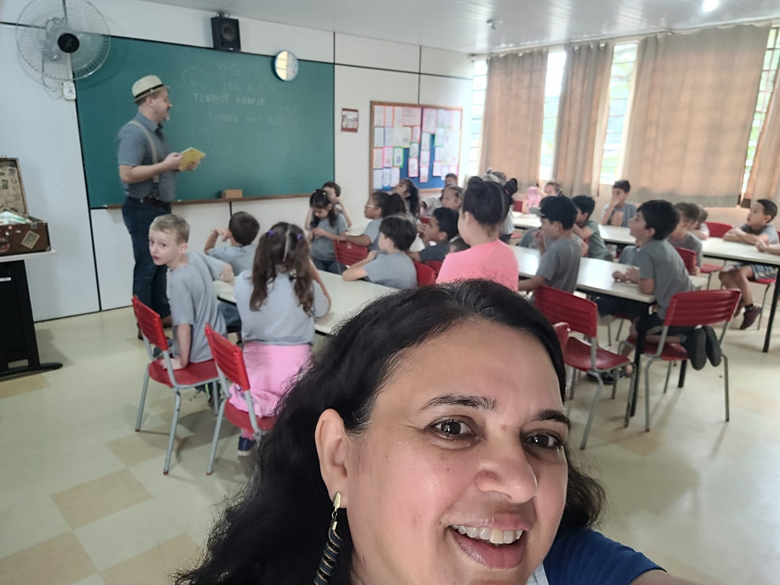 Visita do escritor Alvaro Posselt na Educação Integral