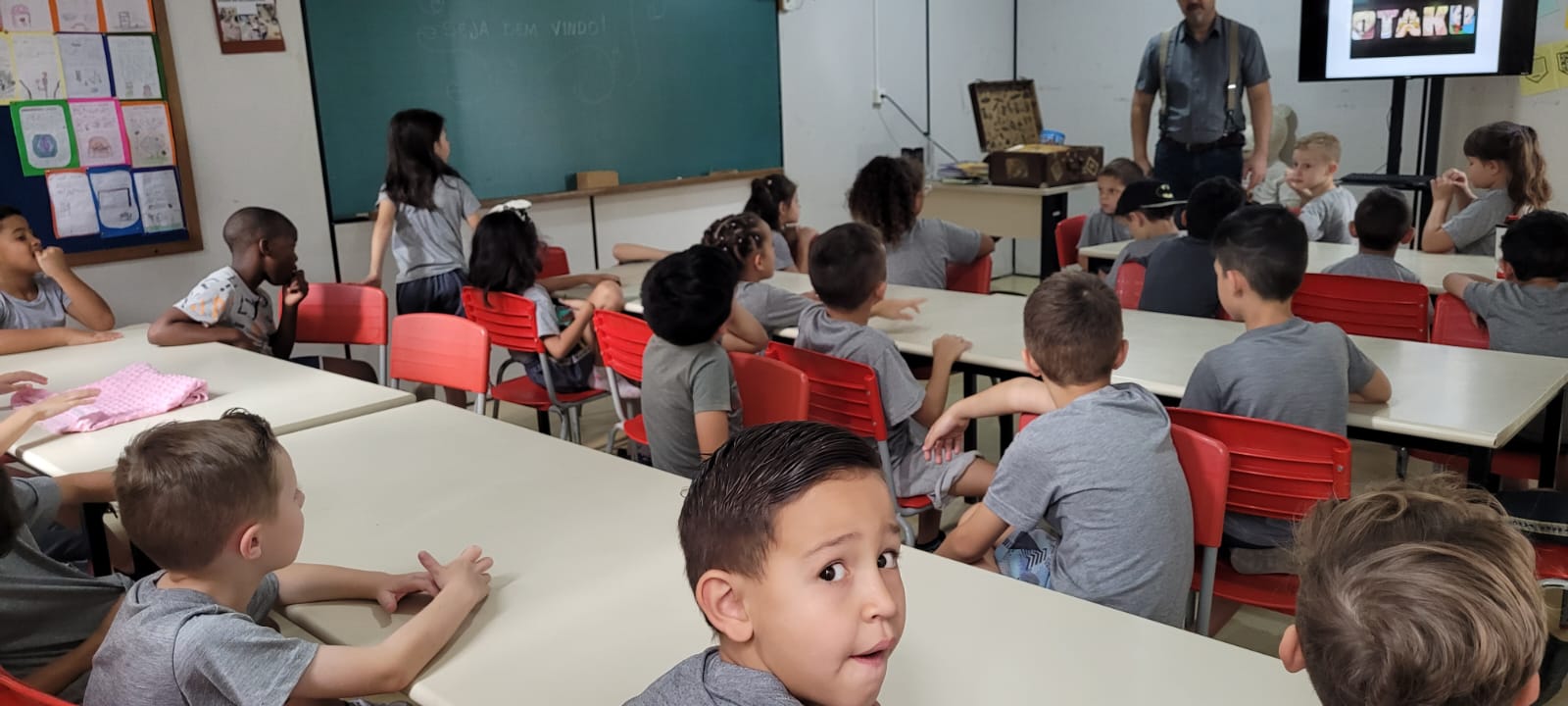 Visita do escritor Alvaro Posselt na Educação Integral